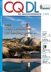 Titelbild CQ DL 8/2026 Titelbild CQ DL 8/2026