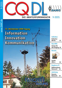 Titelbild CQ DL 9/2025 Titelbild CQ DL 9/2025