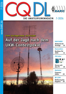 Titelbild CQ DL 7/2026 Titelbild CQ DL 7/2026