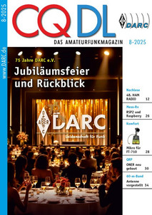 Titelbild CQ DL 8/2025 Titelbild CQ DL 8/2025