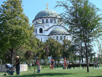 Belgrade has a lot of green areas and playgrounds