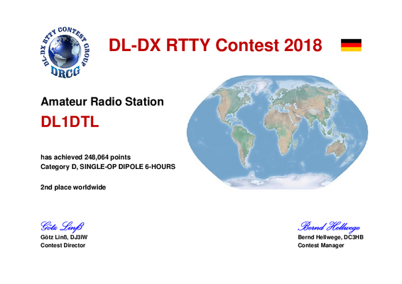 DL-DX-RTTY-Contest 2018_DL1DTL