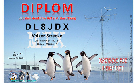 Diplom „50 Jahre deutsche Antarktisforschung“ Diplom „50 Jahre deutsche Antarktisforschung“