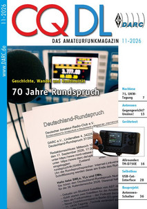 Titelbild CQ DL 11/2026 Titelbild CQ DL 11/2026