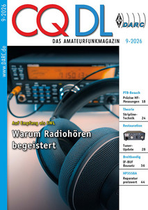 Titelbild CQ DL 9/2026 Titelbild CQ DL 9/2026