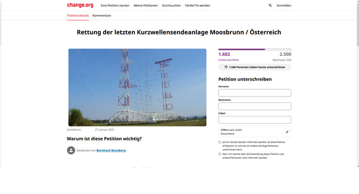 Petition Erhalt Moosbrunn